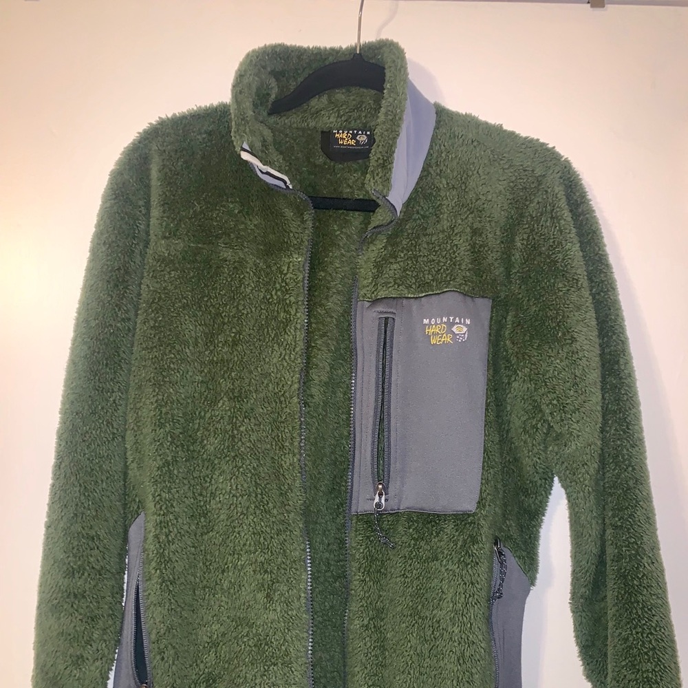 🌿Mountain hardware 🌿monkey fleece green jacket
